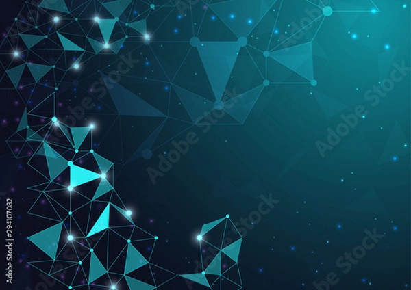 Fototapeta High tech technology geometric