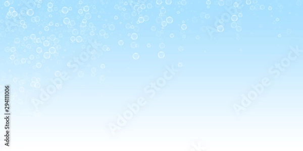 Fototapeta Soap bubbles abstract background. Blowing bubbles 