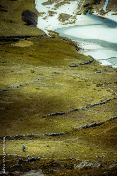 Obraz guy walking in Galicia (SPAIN)