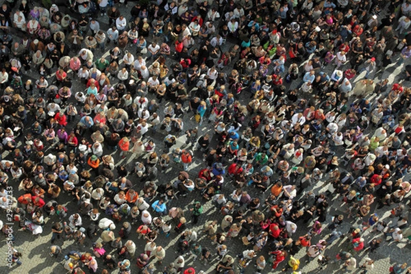 Obraz crowd from bird´s view