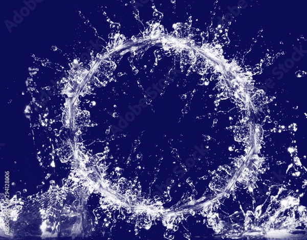 Obraz christmas background with snowflakes