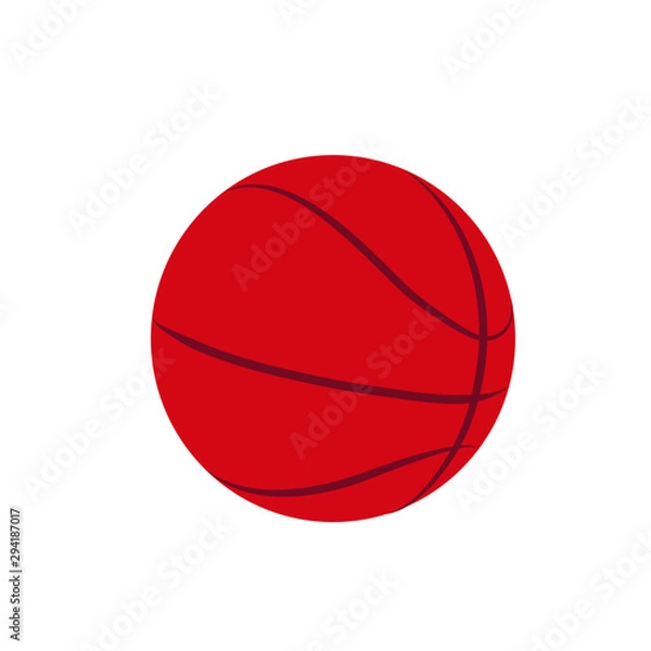 Obraz Basketball ball vector illustration.