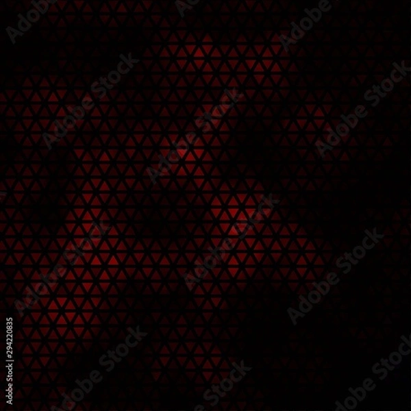 Fototapeta Dark Red vector pattern with polygonal style.