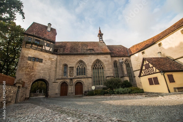 Obraz Rothenburg ob der Tauber, kościół św. Wolfganga, Niemcy
