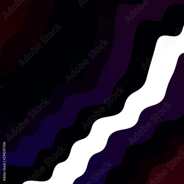 Fototapeta Dark Pink, Blue vector template with lines. Illustration in halftone style with gradient curves. Template for your UI design.
