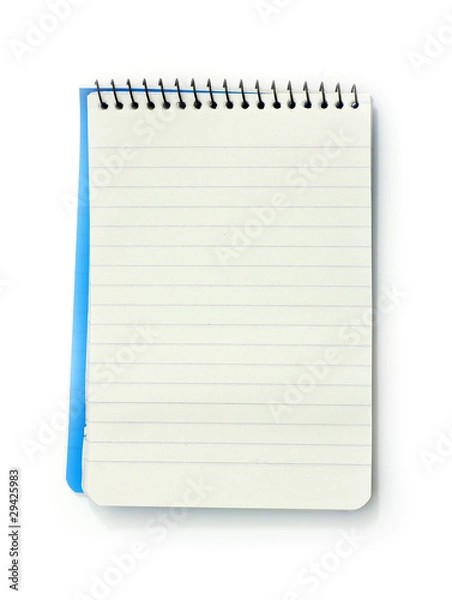 Obraz small notebook with blank lined pages