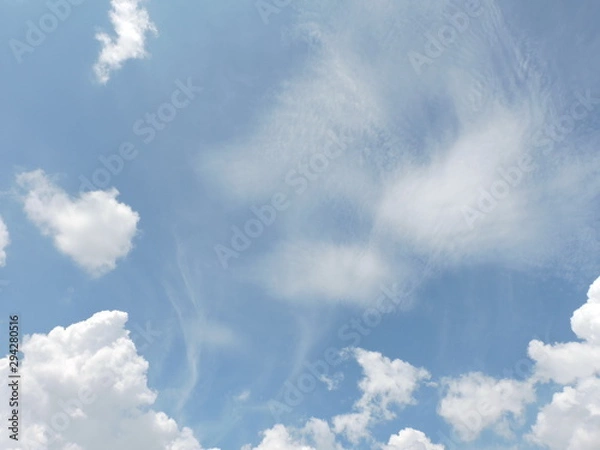 Obraz Blue sky background with clouds