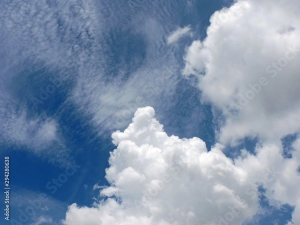 Obraz Blue sky background with clouds