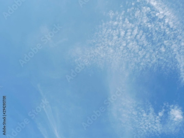 Obraz Blue sky background with clouds