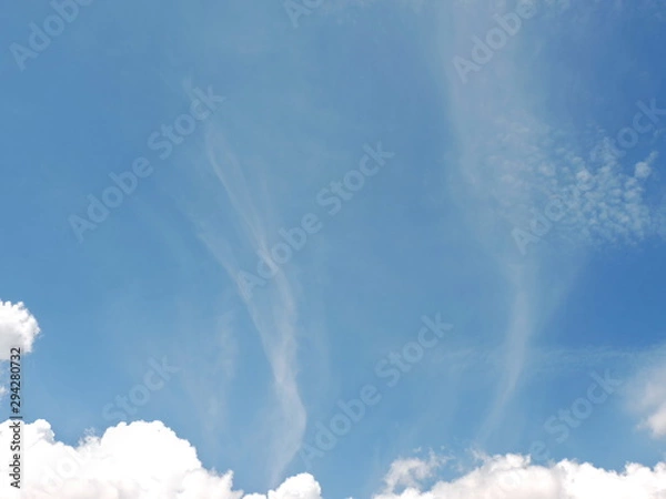 Obraz Blue sky background with clouds