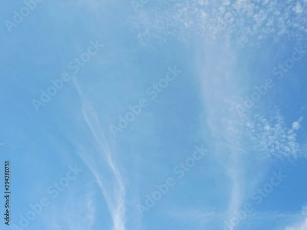 Obraz Blue sky background with clouds