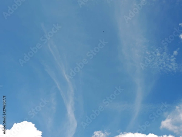 Obraz Blue sky background with clouds