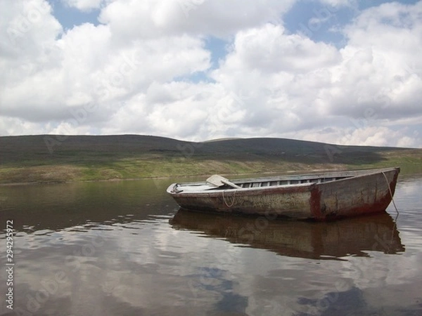 Fototapeta boat on the river