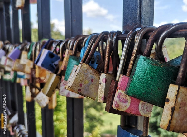 Obraz Colorful Keys Locking