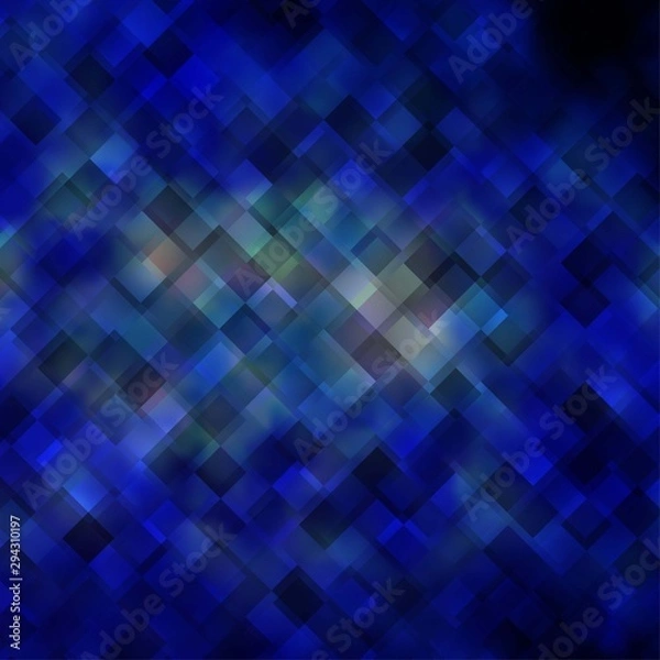 Obraz Light BLUE vector background in polygonal style.