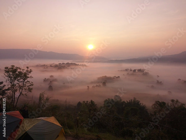 Obraz Sea of Fog in Khao Kho Phetchabun, Thailand