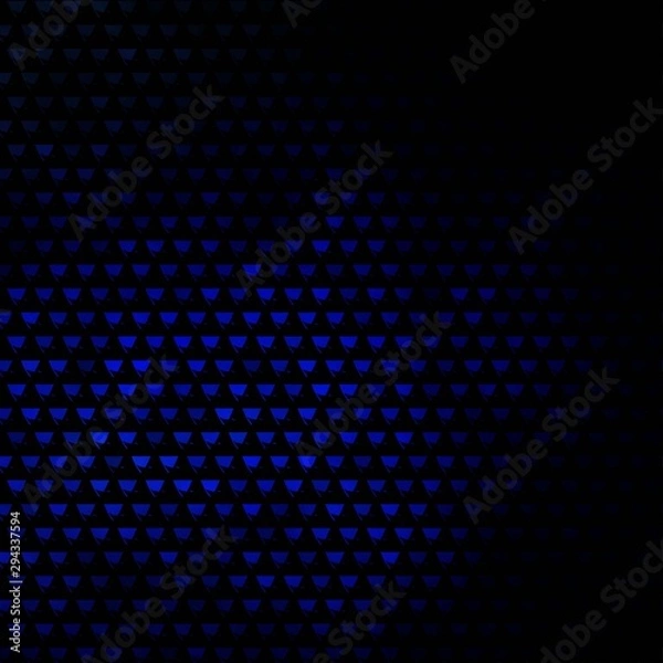 Fototapeta Dark BLUE vector pattern with polygonal style.