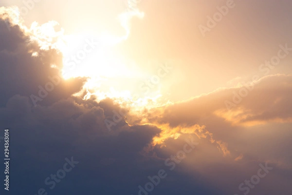 Obraz Sunlight through clouds