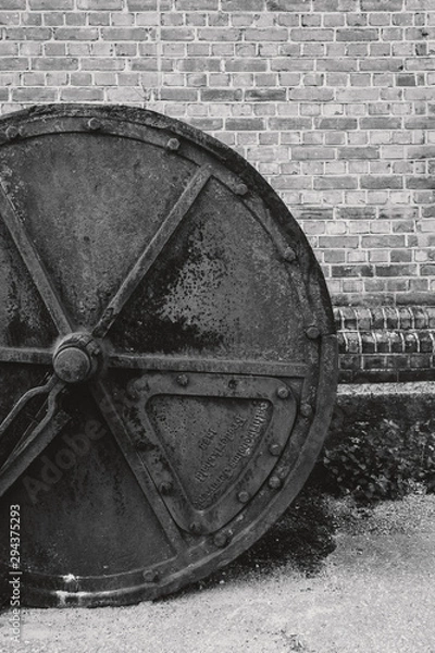 Fototapeta Old and rusty drum roller