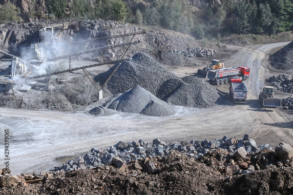 Fototapeta schotterabbau