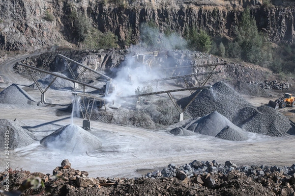 Fototapeta schotterabbau
