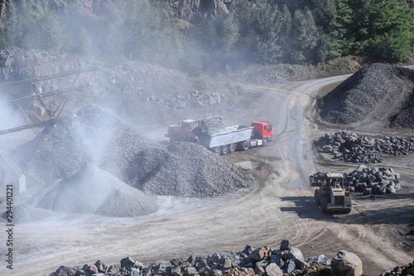 Fototapeta schotterabbau