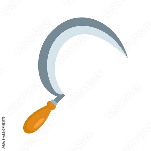 Fototapeta Sickle icon. Flat illustration of sickle vector icon for web design