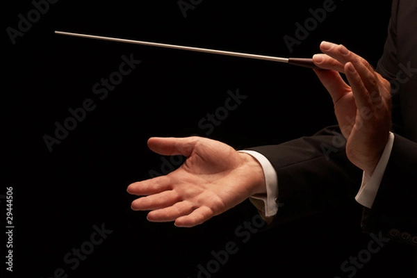 Obraz Conductor conducting an orchestra