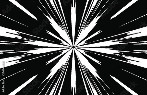 Fototapeta Circular starburst explosion texture. Distressed uneven grunge background. Abstract vector illustration. Overlay to create interesting effect and depth. Isolated on white background.