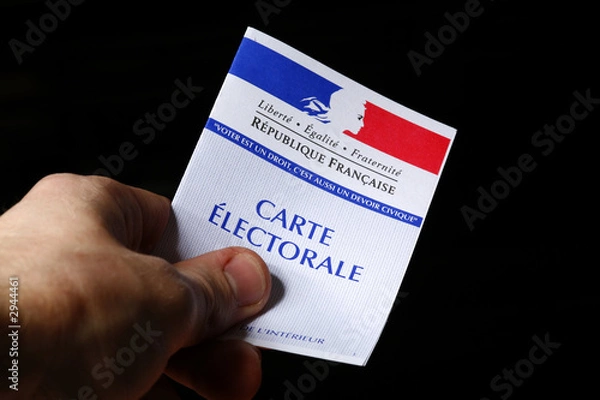 Fototapeta carte électorale