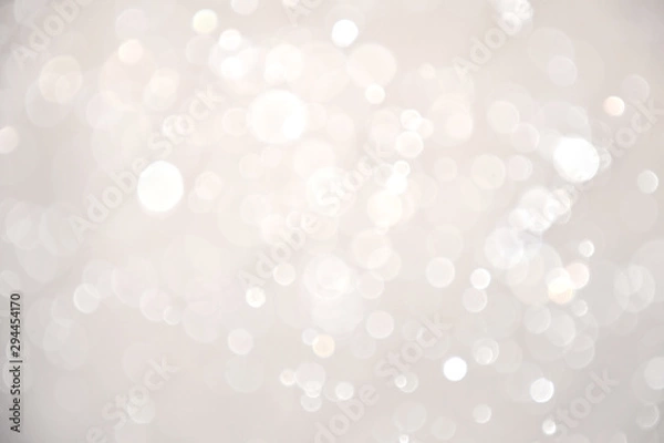 Fototapeta Streszczenie bokeh świateł z miękkim jasnym tłem. Rozmycie ściany.