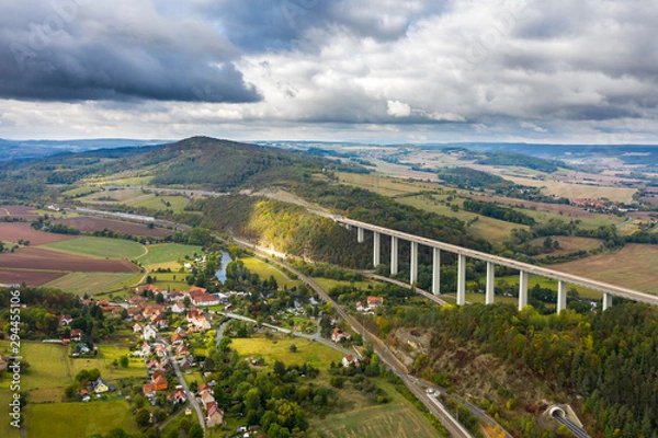 Obraz Werratalbrücke bei Hörschel