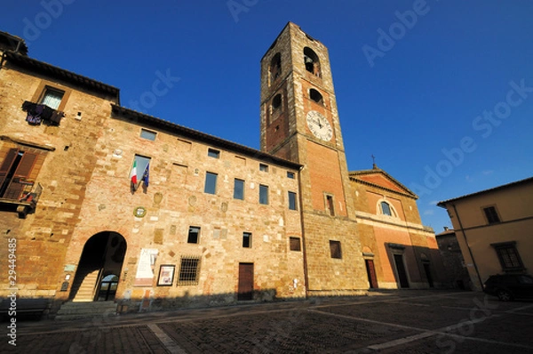 Fototapeta Colle Val d'Elsa - La piazza