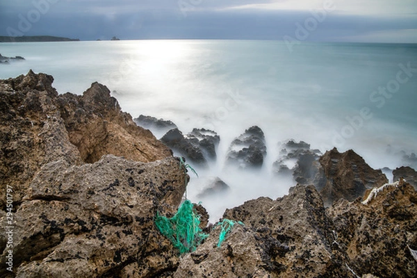 Fototapeta Mar de rocas