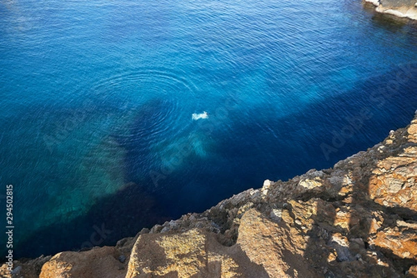 Fototapeta Mar azul transparente
