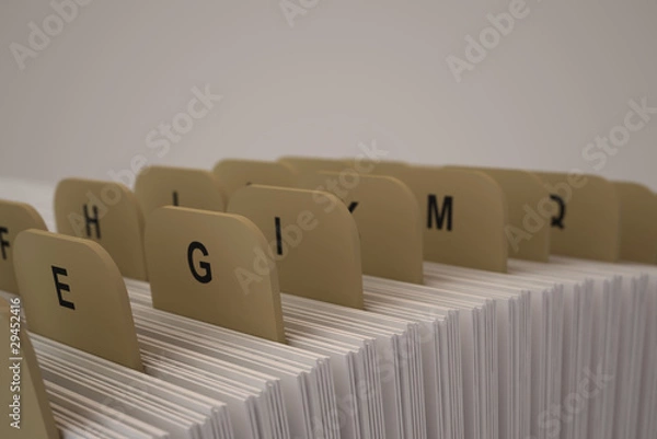 Obraz Alphabetic organizer