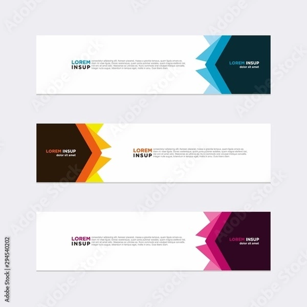 Fototapeta Modern vector banner web background abstract design template