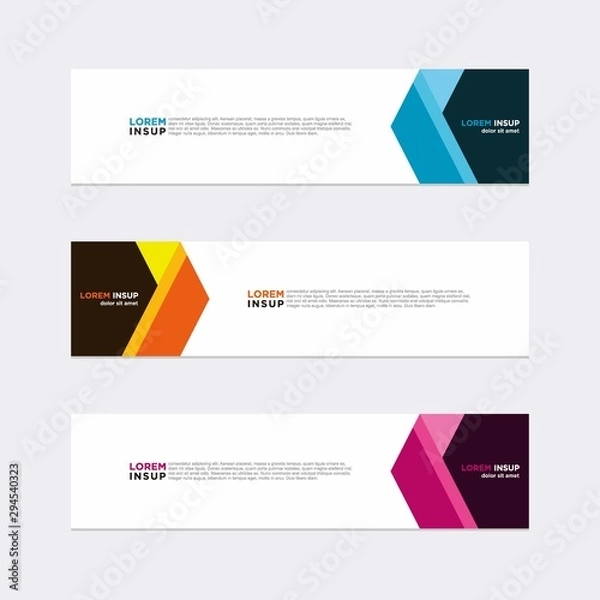 Fototapeta Modern vector banner web background abstract design template