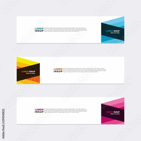 Fototapeta Modern vector banner web background abstract design template
