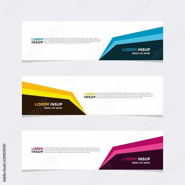 Fototapeta Modern vector banner web background abstract design template