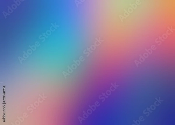 Fototapeta Multicolor amazing defocus background. Red blue yellow pink violet gradient abstract pattern. Rainbow colorful blur illustration. Attractive creative formless template.