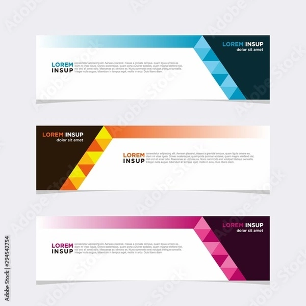 Obraz Modern vector banner web background abstract design template