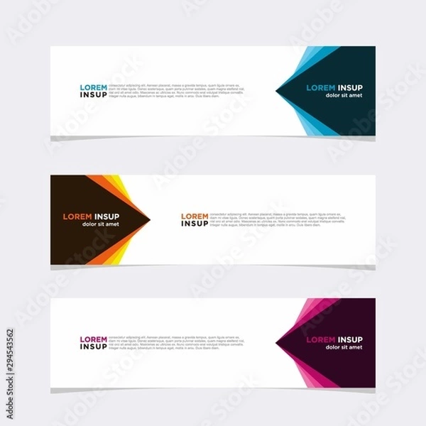 Fototapeta Modern vector banner web background abstract design template