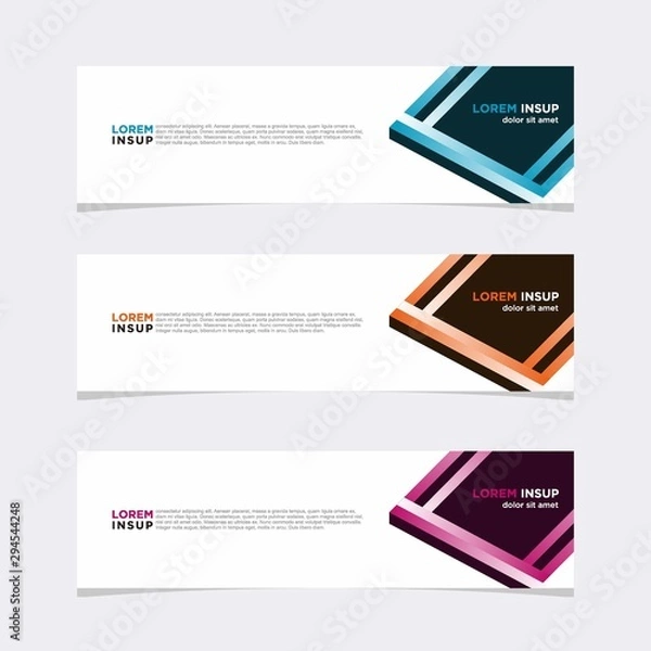 Obraz Modern vector banner web background abstract design template