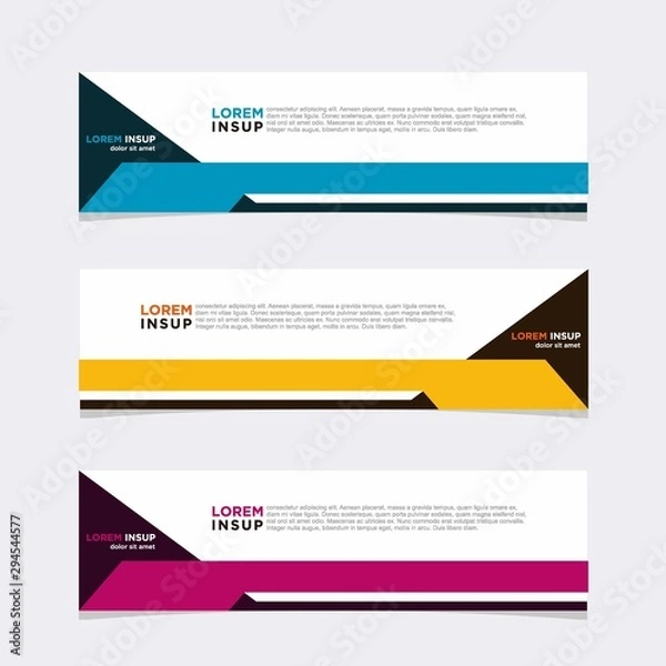 Fototapeta Modern vector banner web background abstract design template