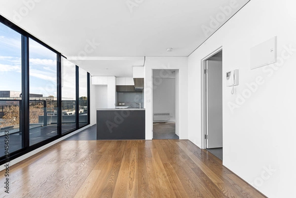 Obraz Empty and unfurnished brand new apartment