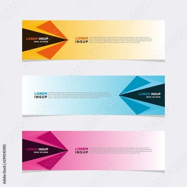Fototapeta Modern vector banner web background abstract design template