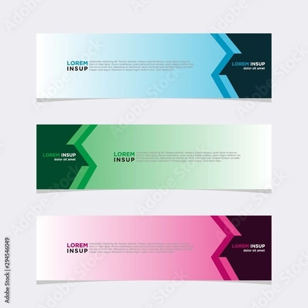 Fototapeta Modern vector banner web background abstract design template
