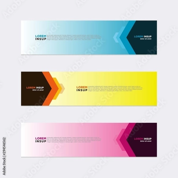 Fototapeta Modern vector banner web background abstract design template