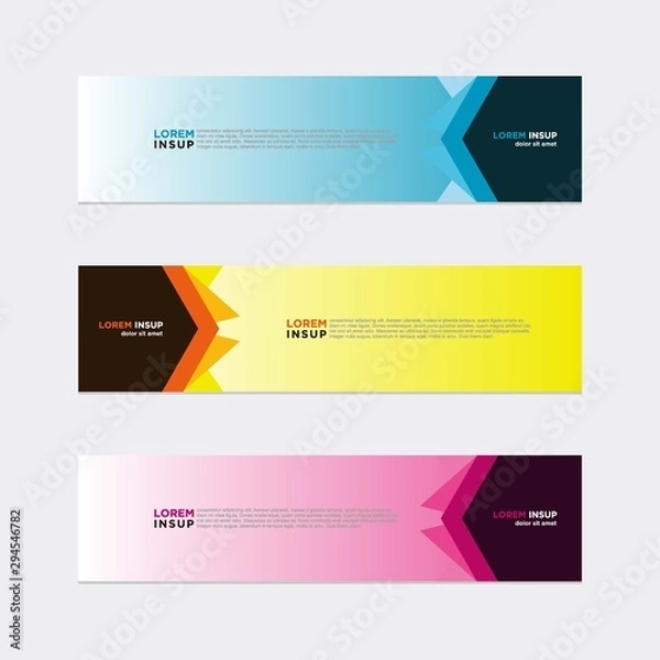 Fototapeta Modern vector banner web background abstract design template